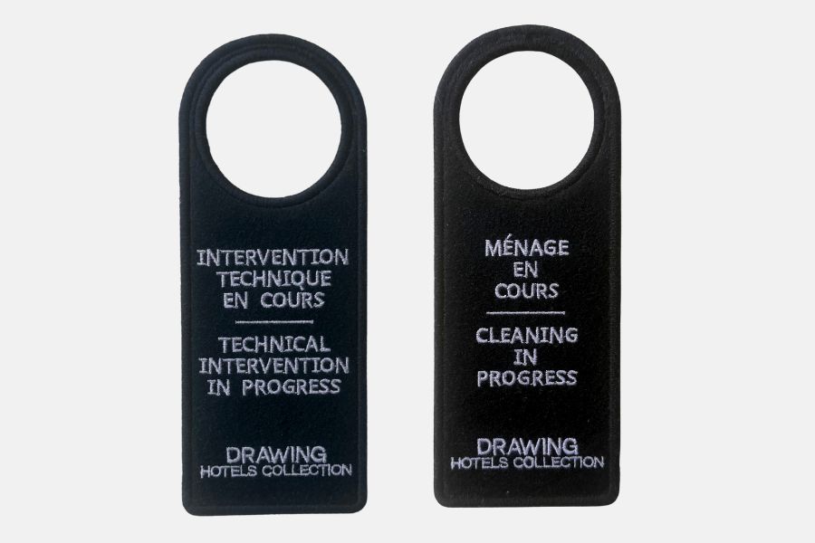 Personalized felt door hanger