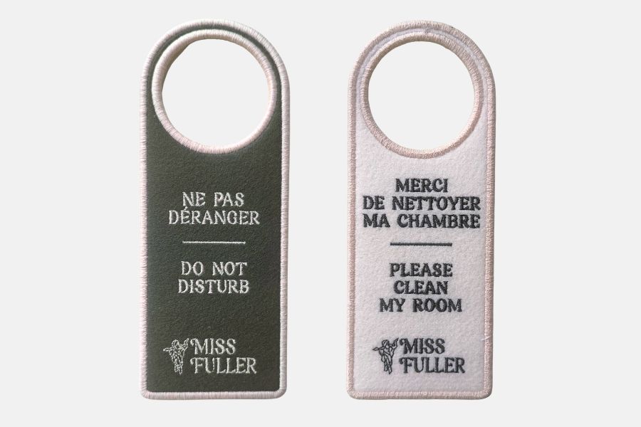 Accroche-porte en feutrine personnalisé