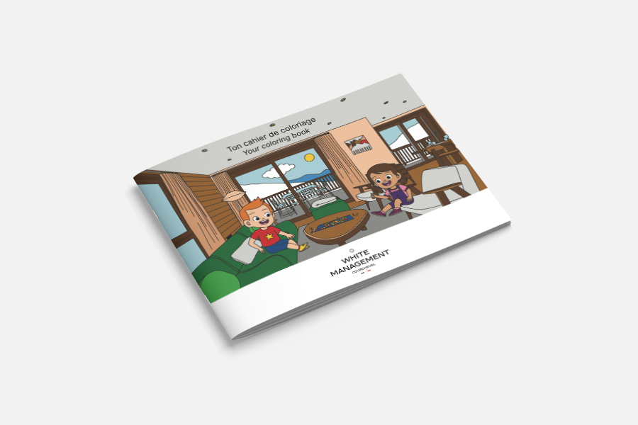 Custom colouring book