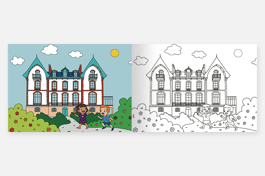 Cahier de coloriage personnalisé