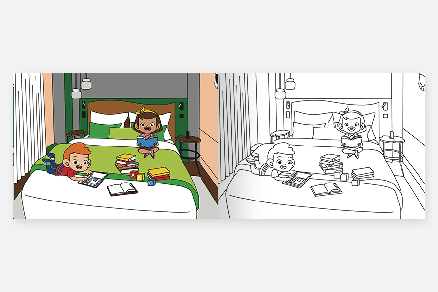 Cahier de coloriage personnalisé