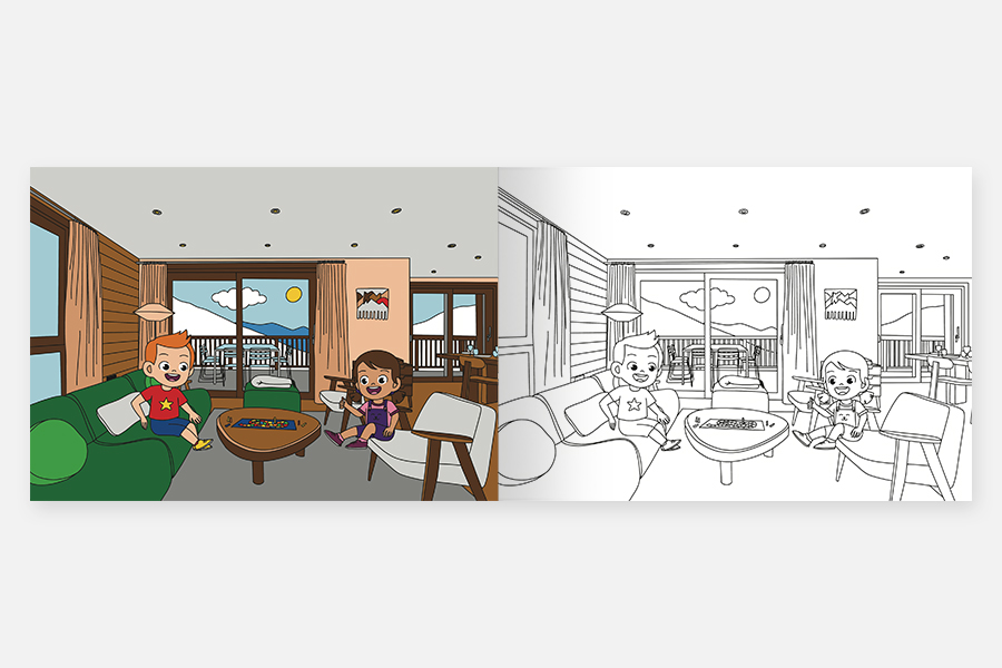 Cahier de coloriage personnalisé