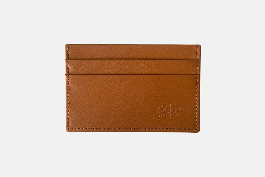 Porte-cartes rectangulaire en cuir