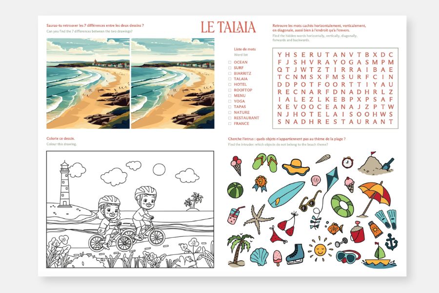 Personalized kids activity paper placemat