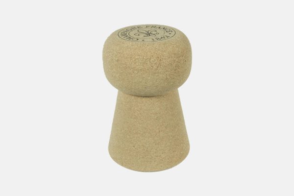 Tabouret bouchon de champagne géant ; XL wine cork stool