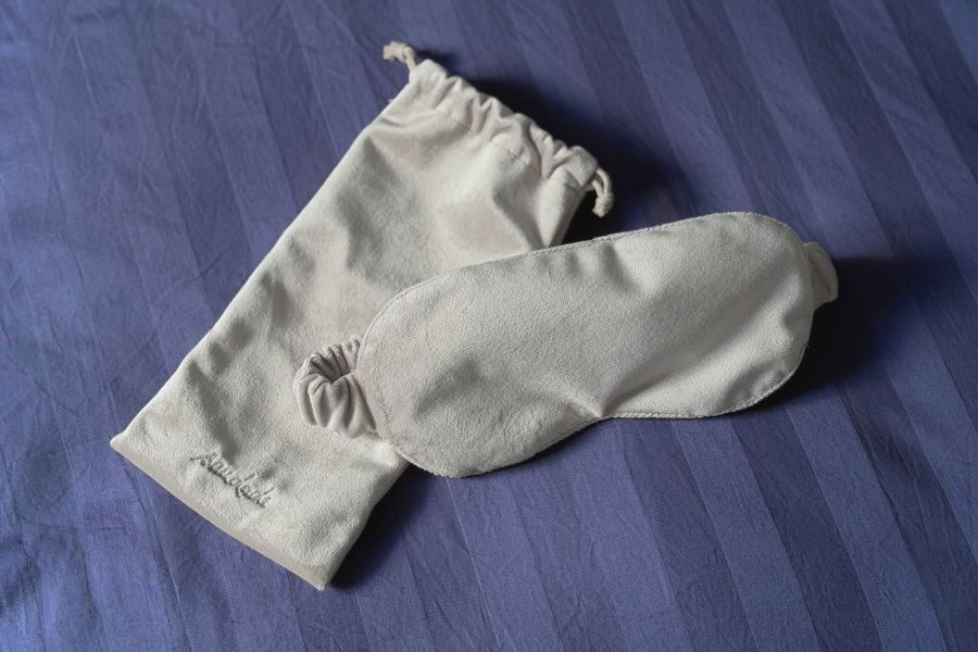 Custom velvet sleep mask