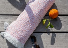 Fouta stone washed personnalisable,Personalised stone washed fouta towel