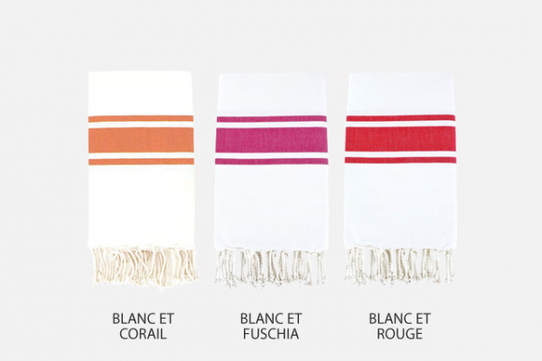 Serviette fouta traditionnelle brodée, Personalised embroidered fouta towel