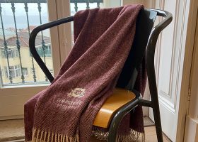 Personalized herringbone blanket