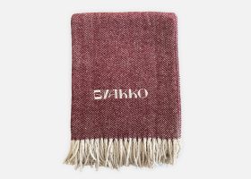 Personalized herringbone blanket