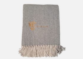 Personalized herringbone blanket
