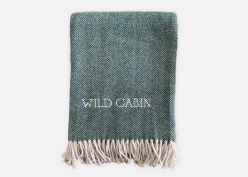 Personalized herringbone blanket
