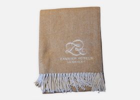 Personalized herringbone blanket