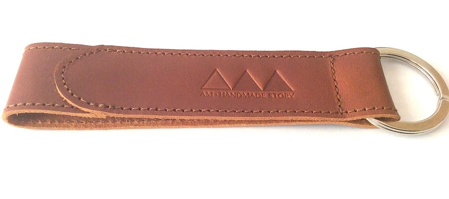 porte-clé en cuir personnalisé;custom leather key ring