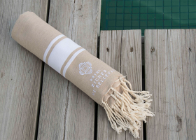 Serviette fouta traditionnelle brodée, Personalised embroidered fouta towel