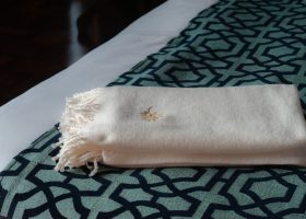 Personalized herringbone blanket