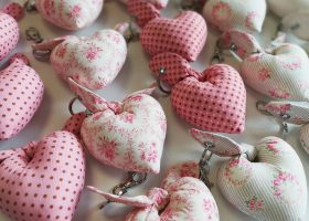 Customizable fabric key rings