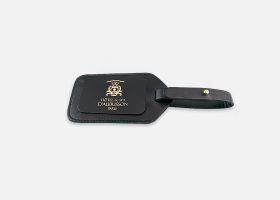 Étiquette de bagage de luxe personnalisée en cuir