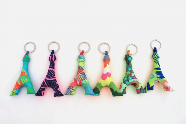 Porte-clés en tissu personnalisables, Customizable fabric key rings