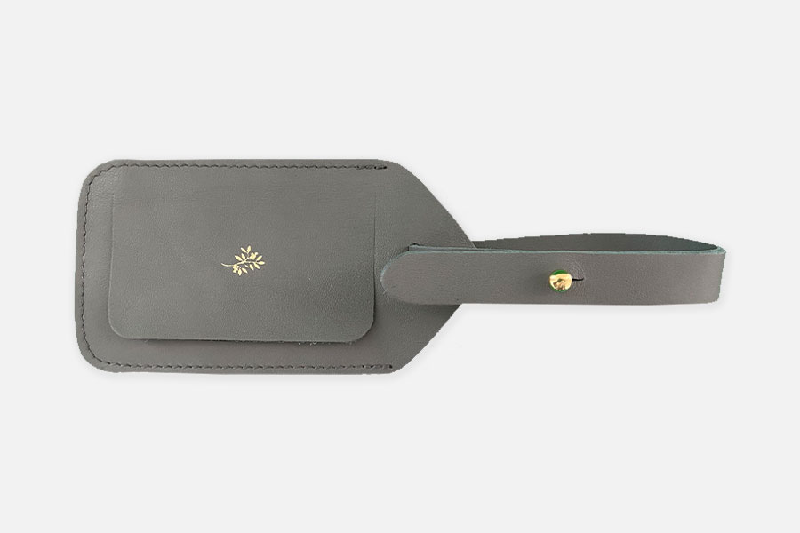 Custom luxury leather luggage tag - Hotel Gift Selection