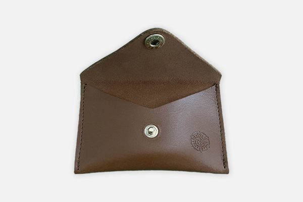 custom leather envelope card holder;porte-cartes enveloppe en cuir personnalisé