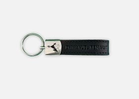 Custom metal and leather keychains