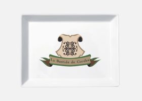 Personalized rectangular tray