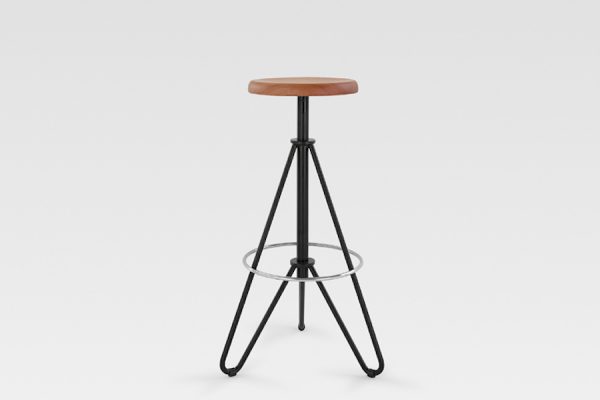 Vintage metal bar stools, Tabourets de bar en métal vintage