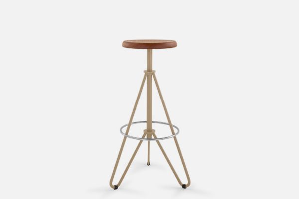 Vintage metal bar stools, Tabourets de bar en métal vintage