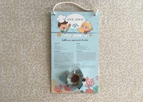 Recipe board with mould - Recette cartonnée avec moule