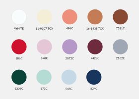 Custom printed wooden and fabric handfans