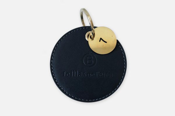 Leather-key-ring_round-model - Porte-clés personnalisés en cuir