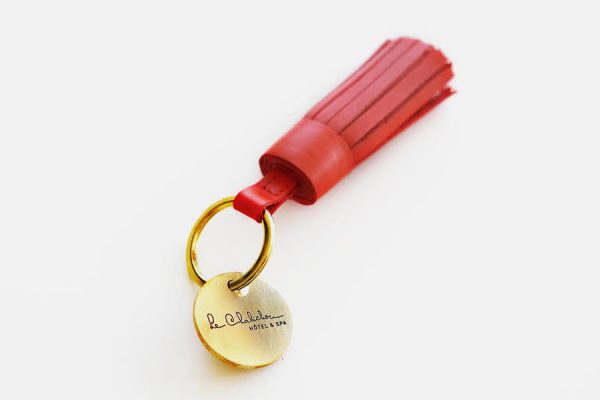 Custom tassel leather key rings,orte-clés pompons en cuir personnalisés