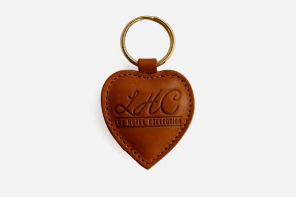Custom heart leather key rings,Porte-clés cœur personnalisés en cuir