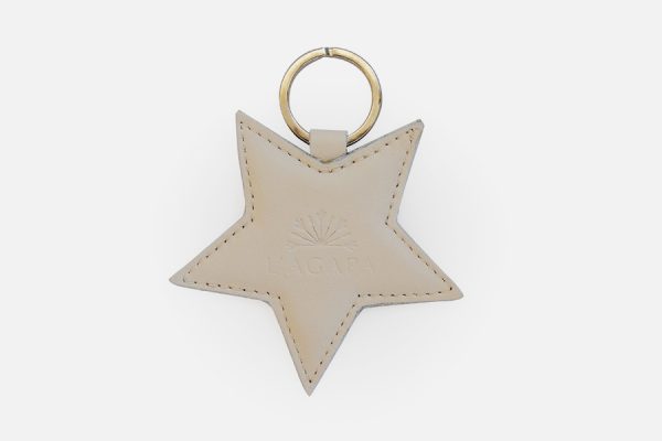 porte-clés étoile en cuir personnaliséscustom star leather key rings,