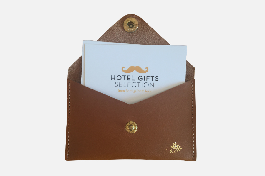 Porte-clés cœur en cuir de luxe personnalisable - Hotel Gift Selection