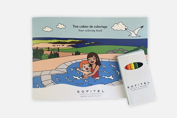 Bespoke colouring book, cahier de coloriage personnalisé