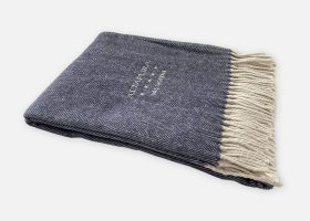 Personalized herringbone blanket