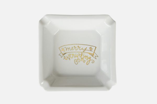 custom square porcelain tray