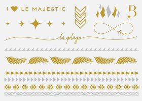 Custom temporary skin jewels or tattoos