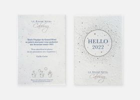 Carte à planter personnalisée;Custom plantable seeded postcards