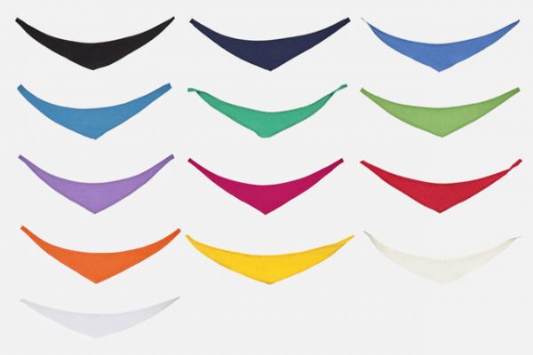 Nuancier couleurs bandana peluche