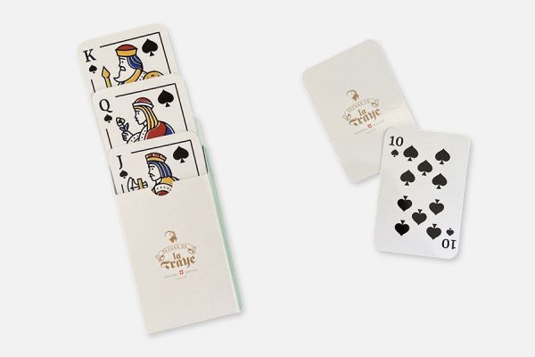 Custom printed playing cards; Jeu de cartes personnalisé