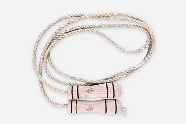 Customizable wooden skipping rope; Corde à sauter personnalisable