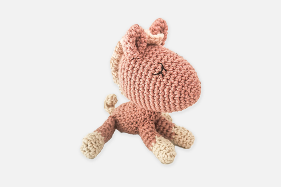 Peluche personnalisée Créature Rose, doudou prénom