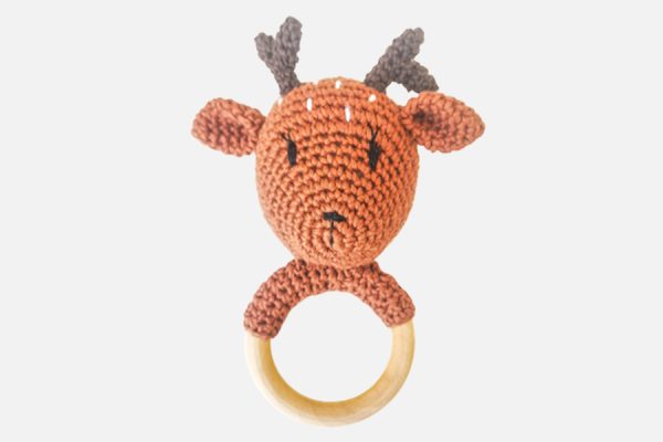 Hochet en crochet personnalisé;Custom crochet rattle