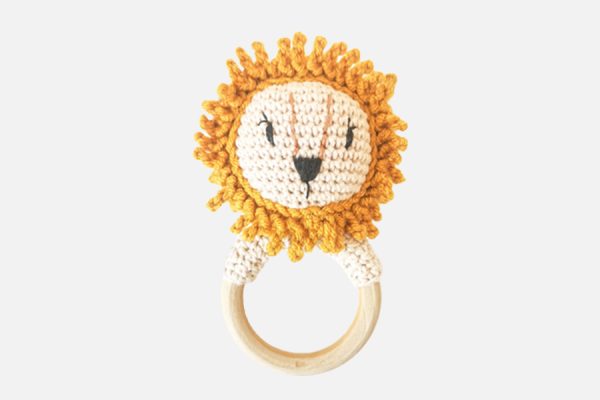 Hochet en crochet personnalisé;Custom crochet rattle