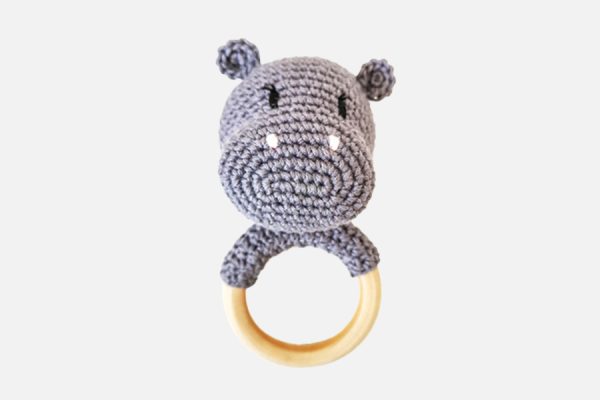Hochet en crochet personnalisé;Custom crochet rattle