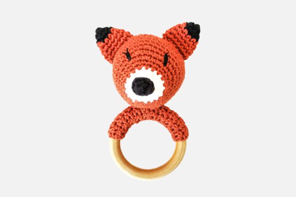 Hochet en crochet personnalisé;Custom crochet rattle
