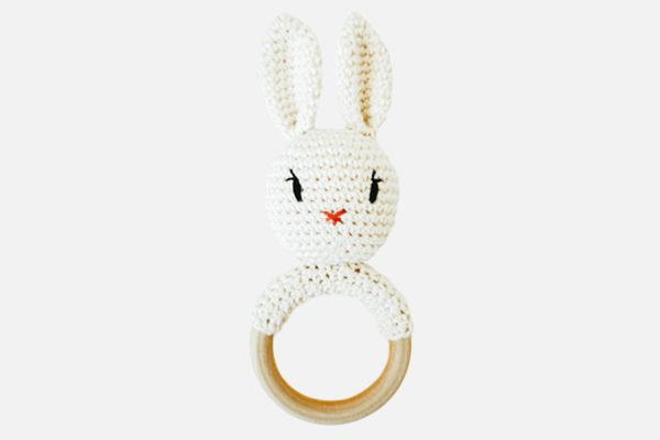 Hochet en crochet personnalisé;Custom crochet rattle